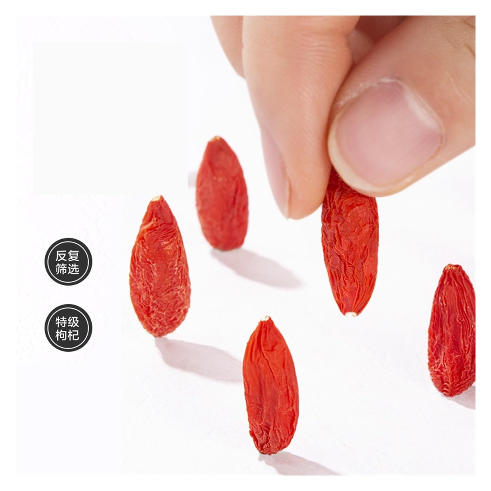 Goji-Beeren, einzeln verpackte, verzehrfertige Trockenfrüchte, können in Wasser eingeweicht oder in Suppen verwendet werden(1000g)