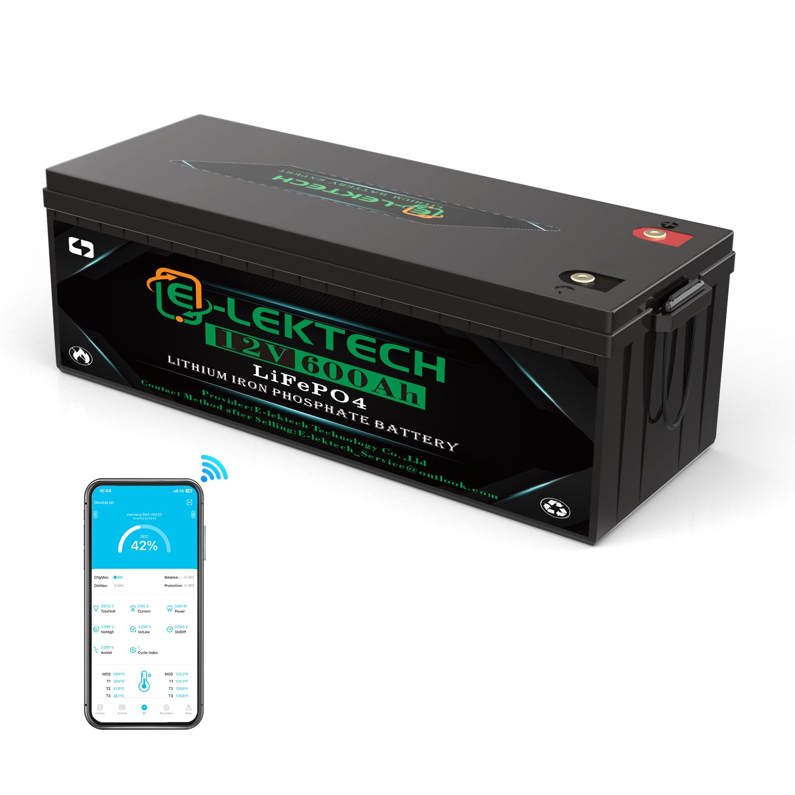 12V 600Ah LiFePO4 Lithium Battery Built-in 300A BMS, Up to 15000 Deep Cycle, Low Temperature Cut Off Lithium Battery, Perfect for RV, Solar, Marine, Camping, Off-Grid, Home Energy Storage