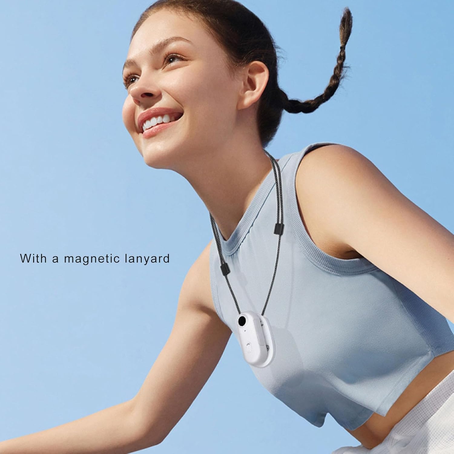 Bewinner 4K Cat Collar Camera, 8MP Pet Camera, Cordless Action Camera with 120° Wide Angle for Outdoor Adventures (White)