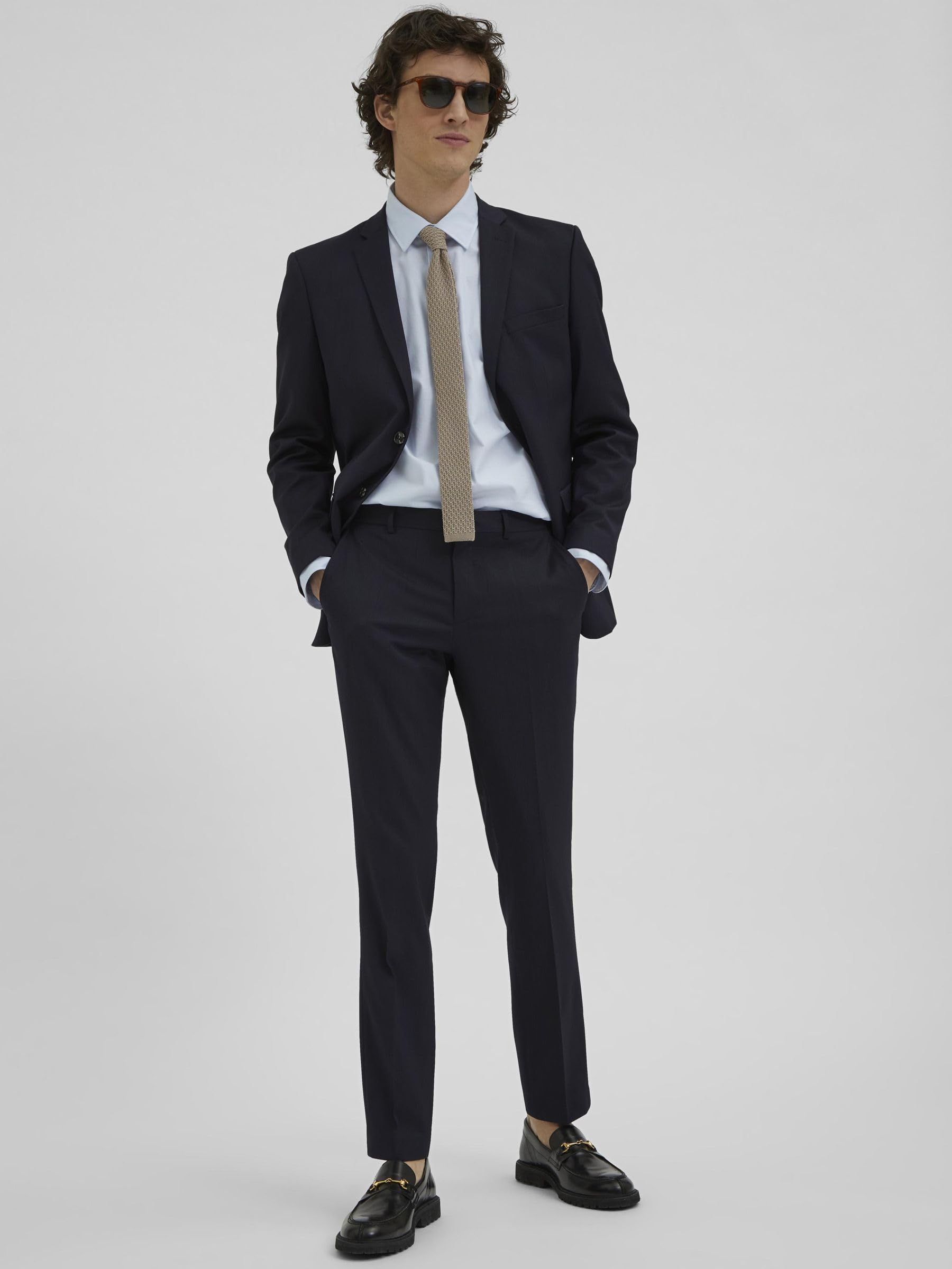 SELECTED HOMME Slhslim-mylobill Navy Trouser B Noos Pantaloni completo Uomo
