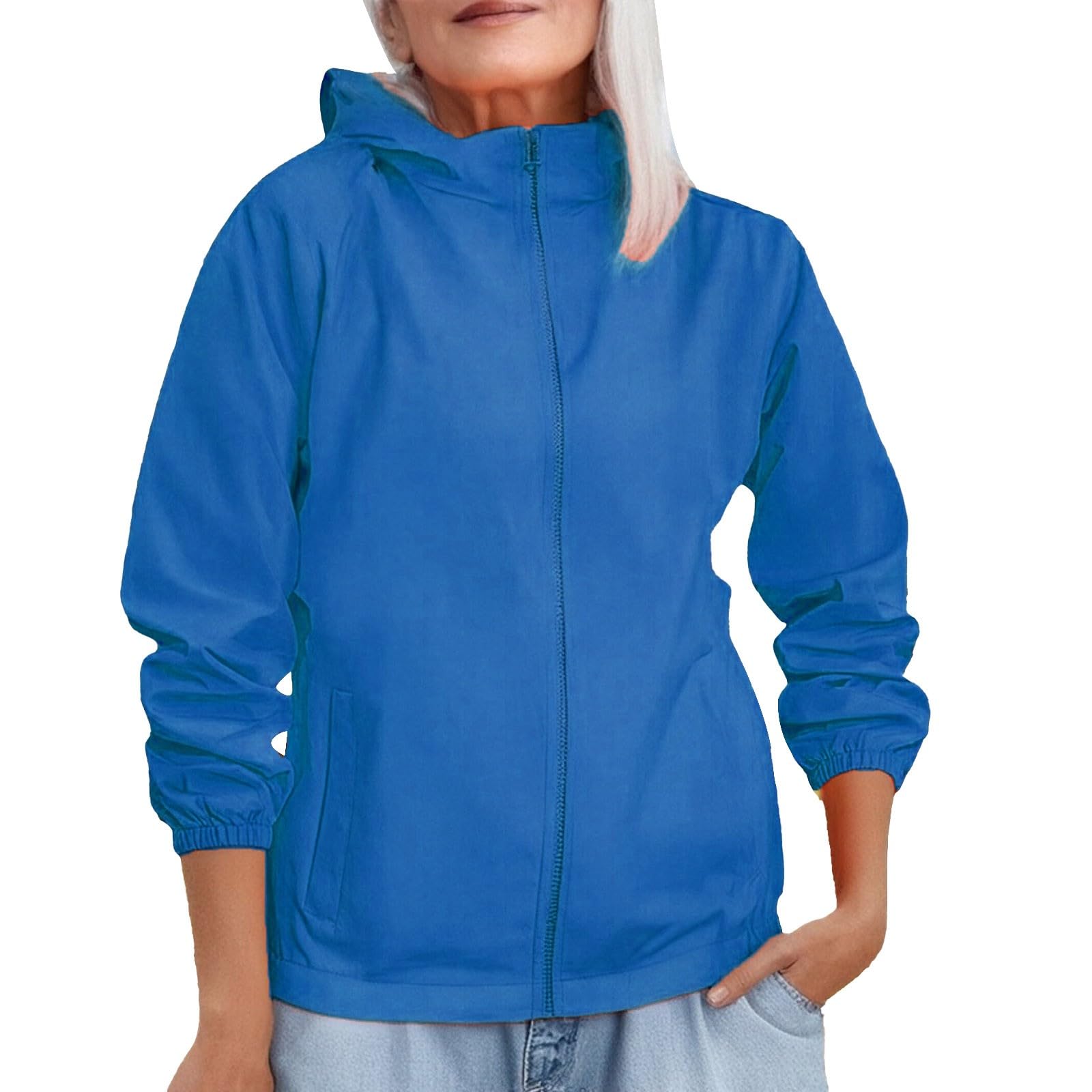 Damen Regenjacke Wasserdicht & Atmungsaktiv - Softshell Wanderjacke Mit Kapuze