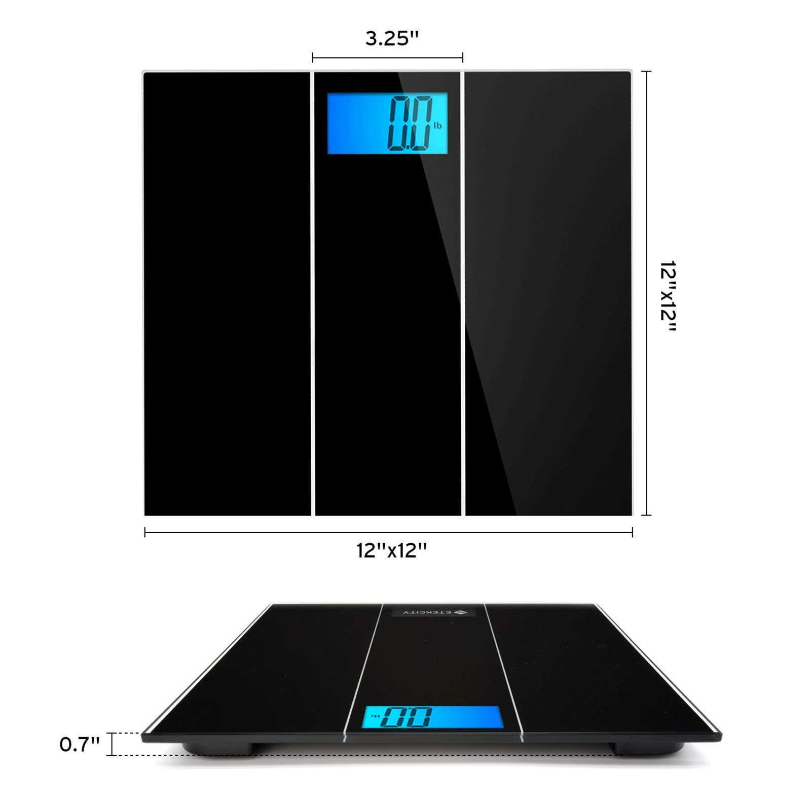 Etekcity Digital Body Weight Bathroom Scale with StepOn Technology