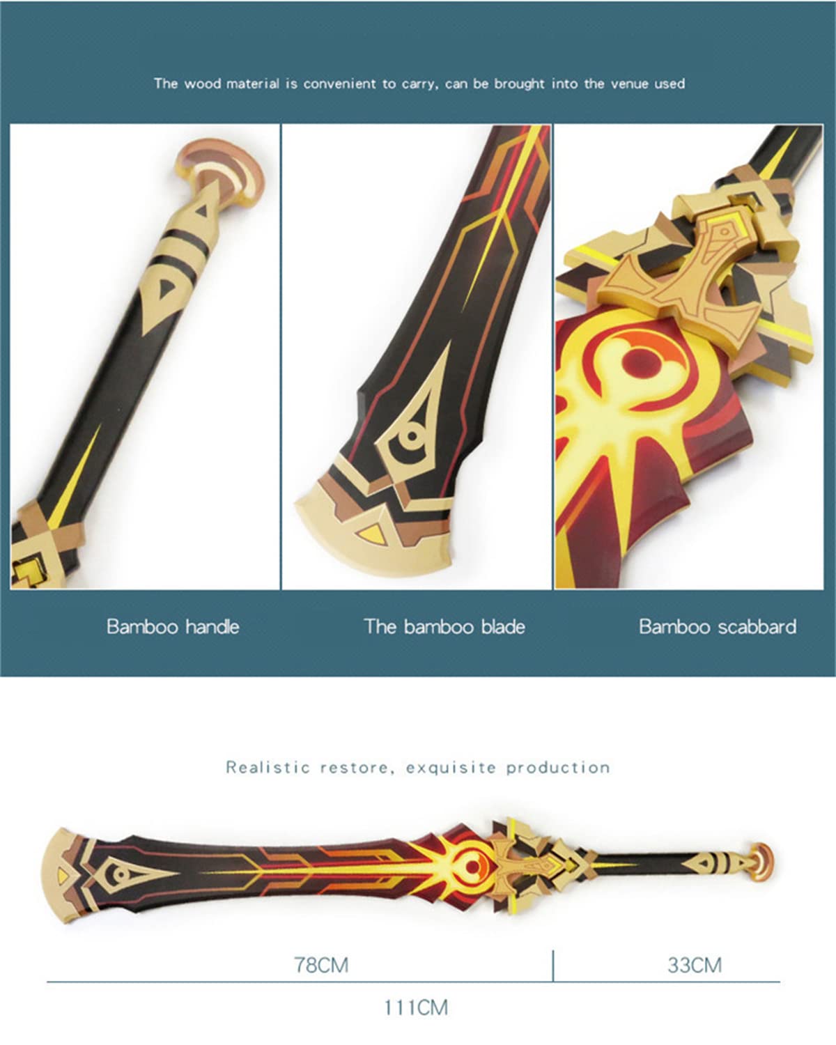 Amazon.co.jp: 【bulzuri】原神 げんしん 武器 カーヴェ 鉄彩の花 両手