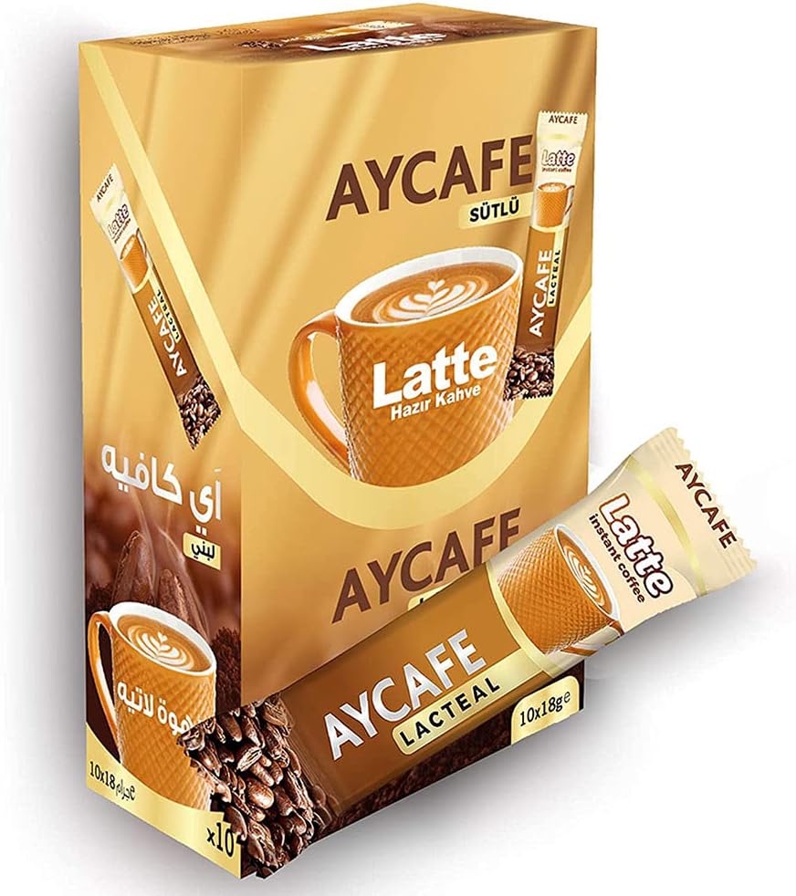 AycafeLatte Instant Coffee Box, 10 Sachet
