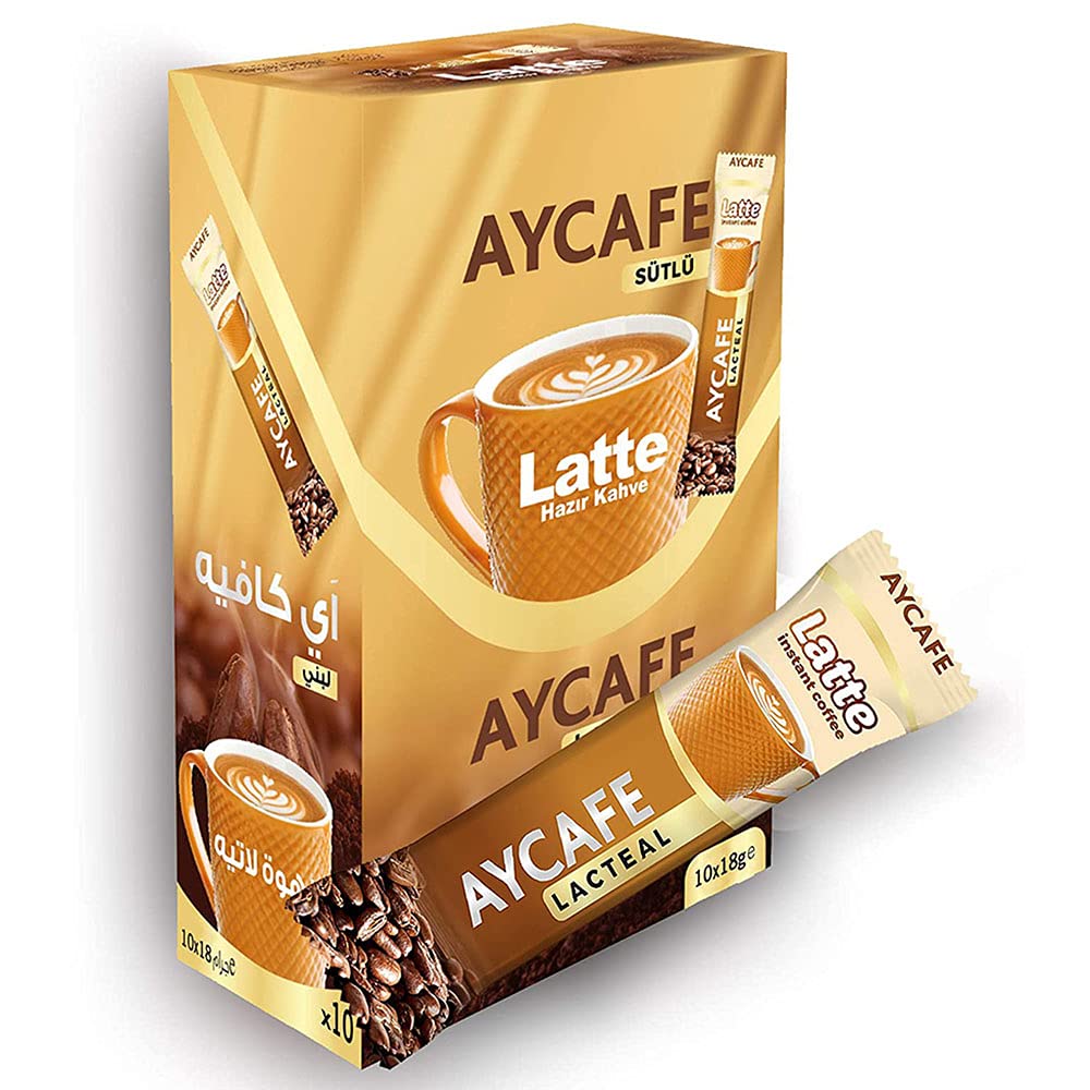 AycafeLatte Instant Coffee Box, 10 Sachet