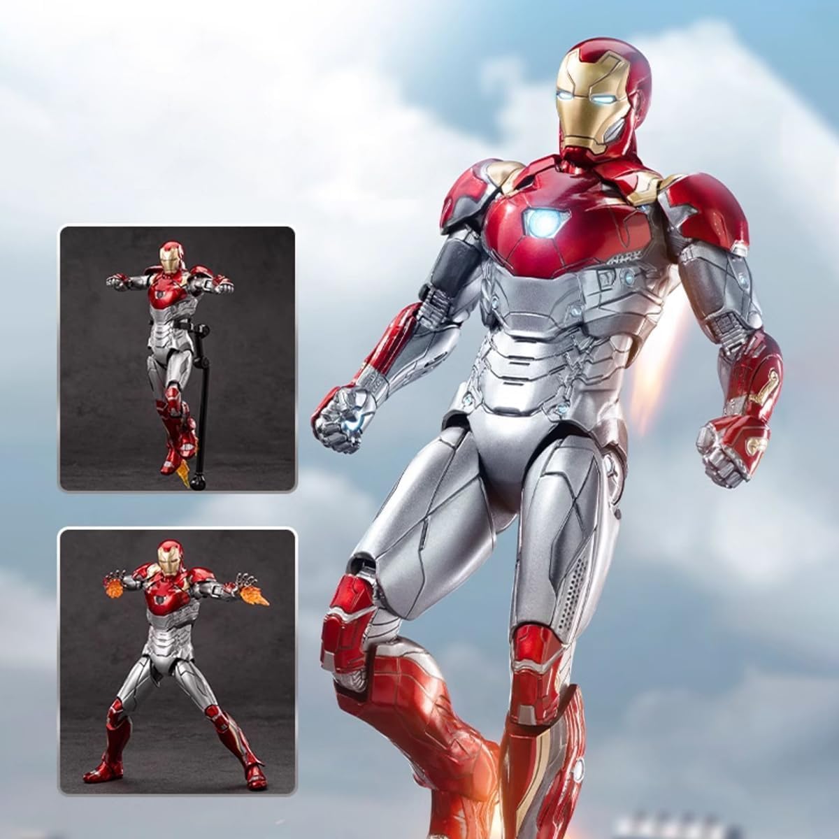 testbrands ZD Toys 1/10 Scale Iron Man MK47 Action Figure