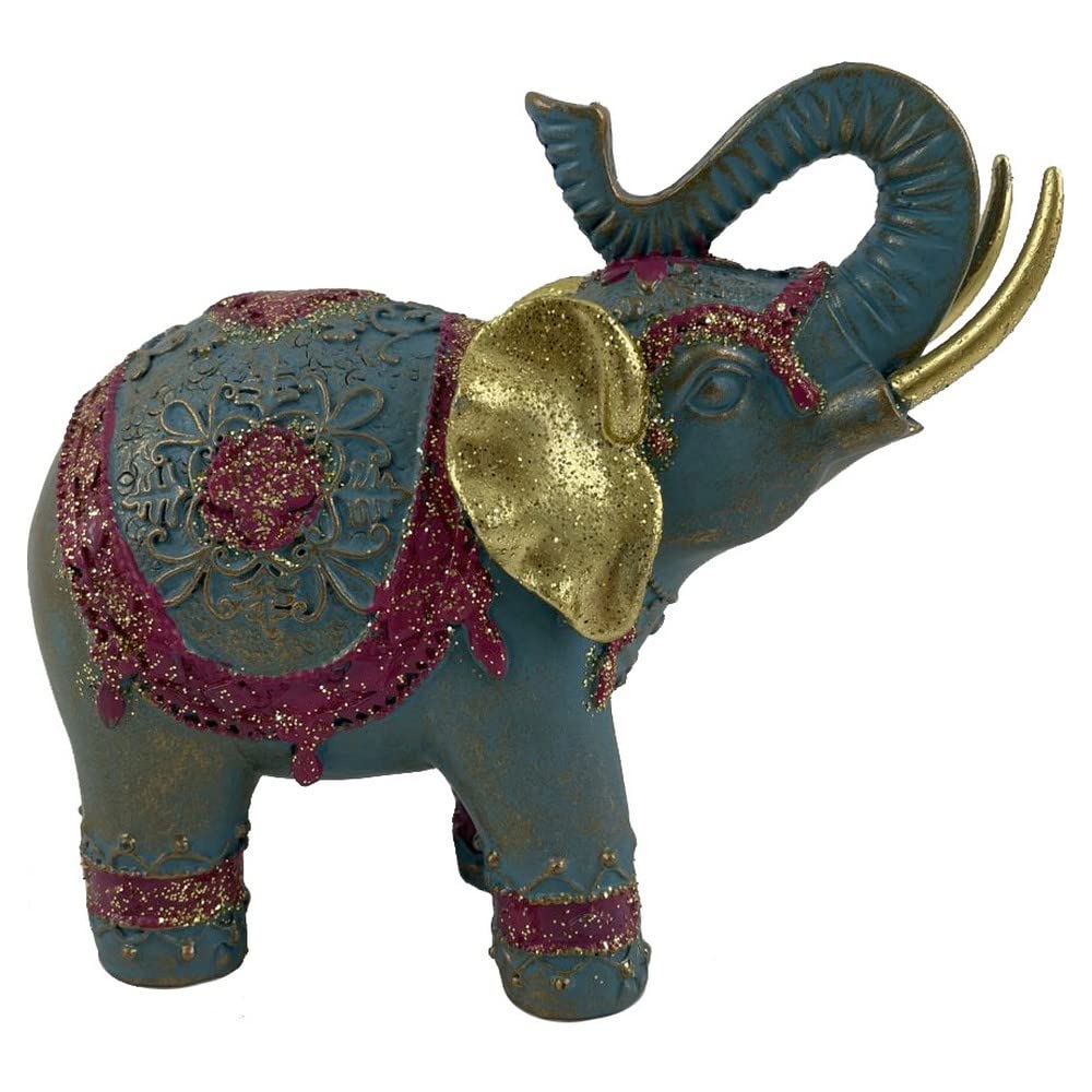 DKD Home Decor Elephant Resin Figurine (21 x 8.5 x 16.8 cm) (Reference: S3019812)