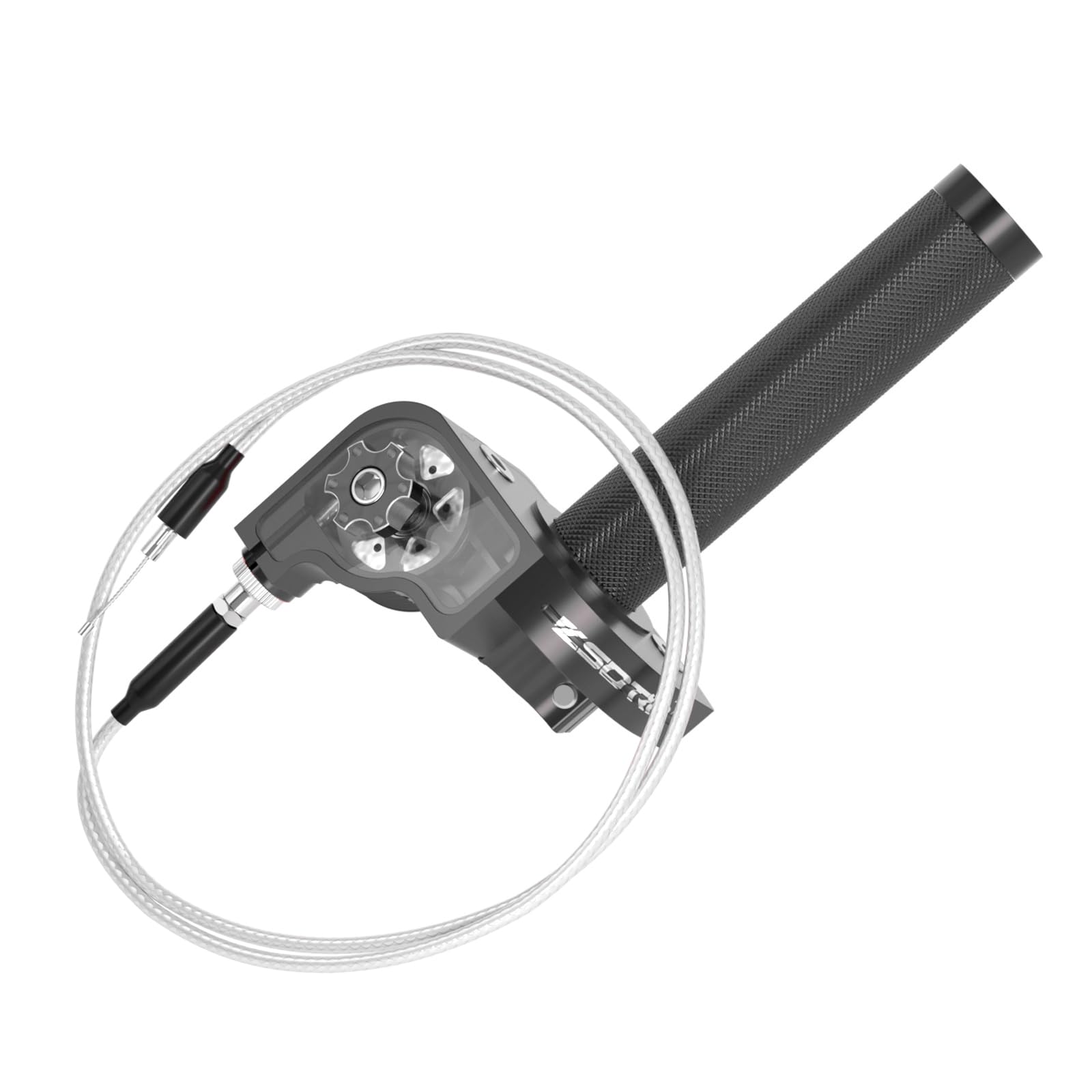 Throttle Grip Throttle Cable Motorcycle 22mm Universal CNC Aluminum Accelerator Throttle Twist Grips Handlebars for KLX CR CRF EXC XR TTR CB SSR ATV