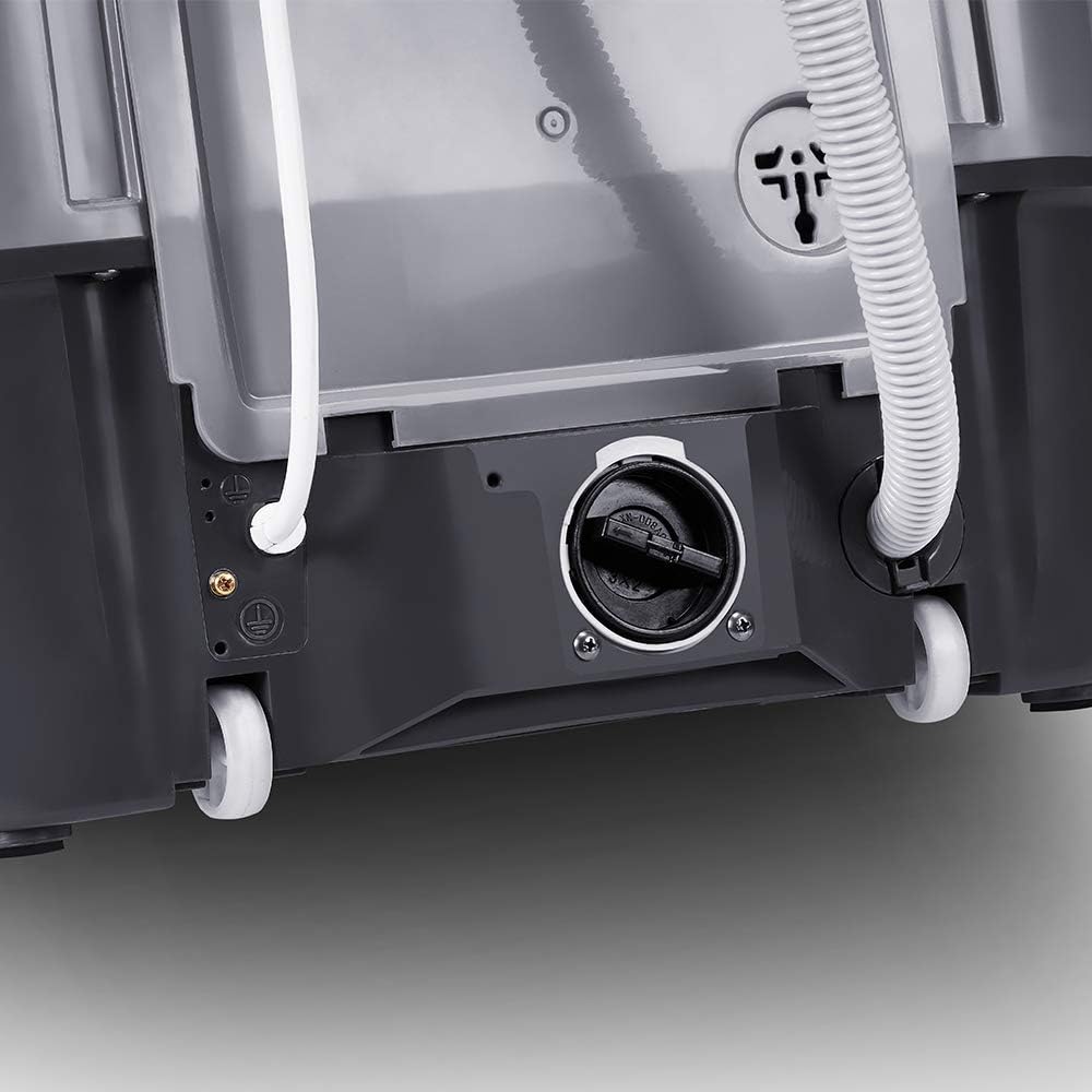 🔥 COMFEE' Portable Washing Machine, 0.9 cu.ft Compact Washer With LED Display, 5 Wash Cycles, 2 Built-in Rollers, Space Saving Full-Automatic Washer, Ideal for RV, Dorm, Apartment, Ivory White