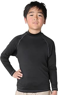 [HEAZEL] ヘーゼル 全20色柄 キッズ ラッシュガード ロング Tシャツ スタンドカラー トップス 80～150サイズ 子供 長袖 UVカット UPF50 +