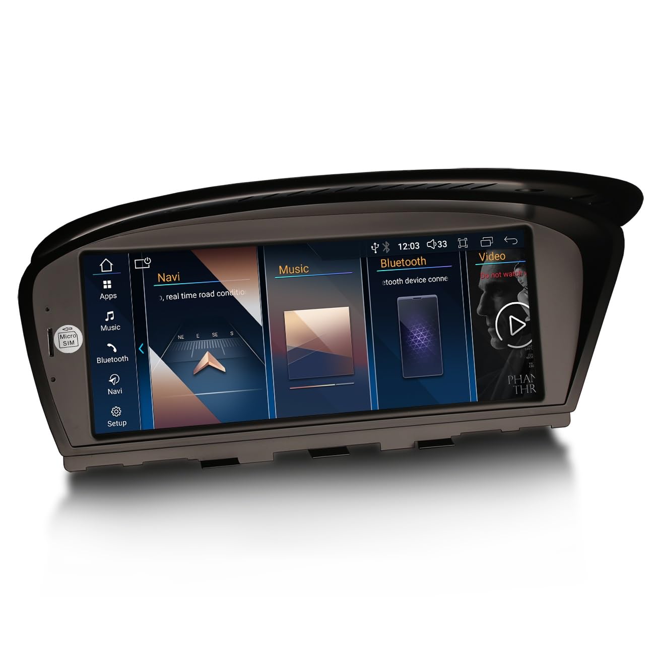 8,8" IPS Qualcomm 8-Kern Android 14 DAB+ Autoradio Für BMW 3er E90 E91 E92 E93 5er E60 E61 6er E63 E64 2005-2008 CCC GPS Navi CarPlay Android Auto WiFi Bluetooth 5.0 4GB+64GB DSP Canbus Idrive