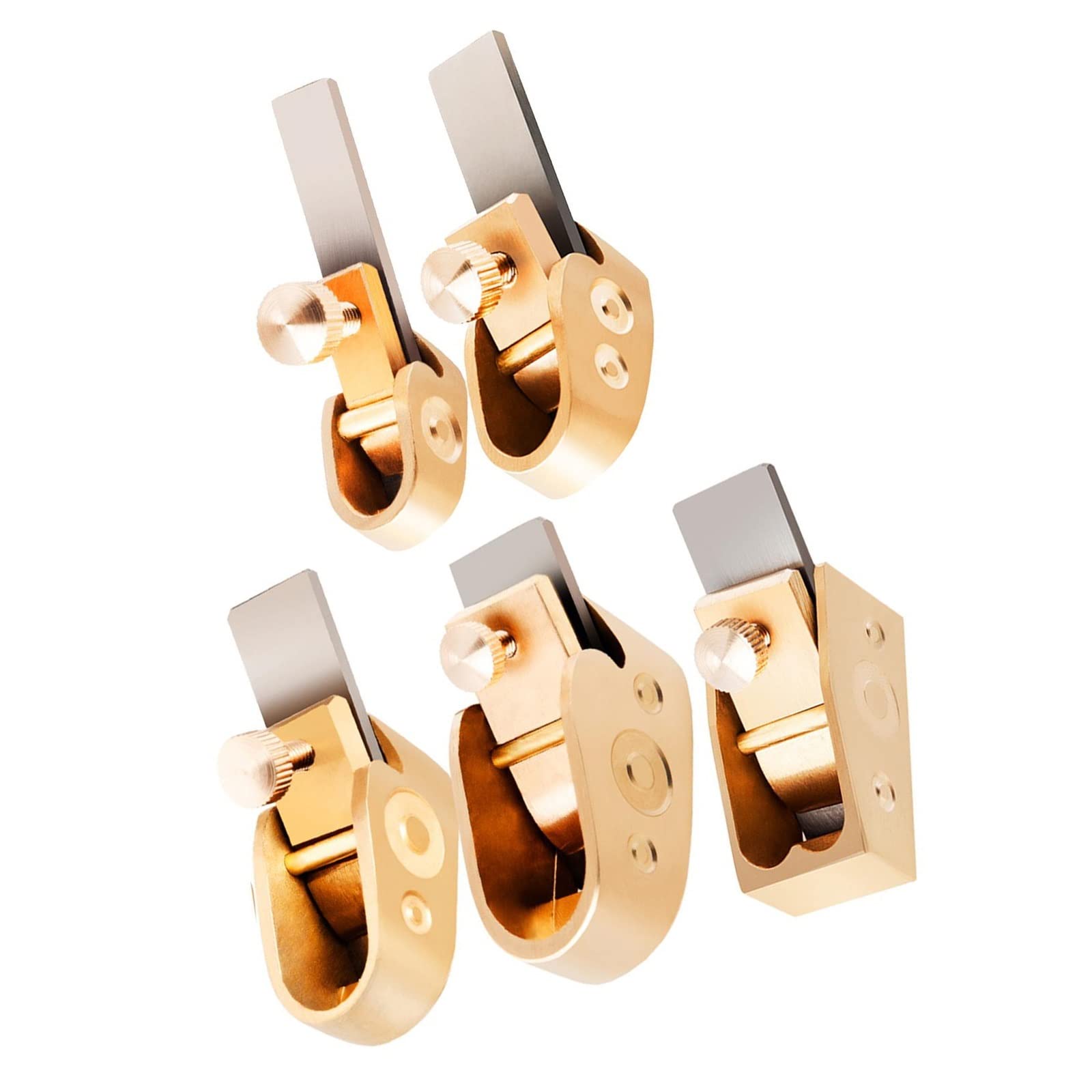 5-delige Houtbewerking Vlaksnijder Set Gebogen Metalen Koperen Luthier Tool Viool Altviool Cello Houten Instrument