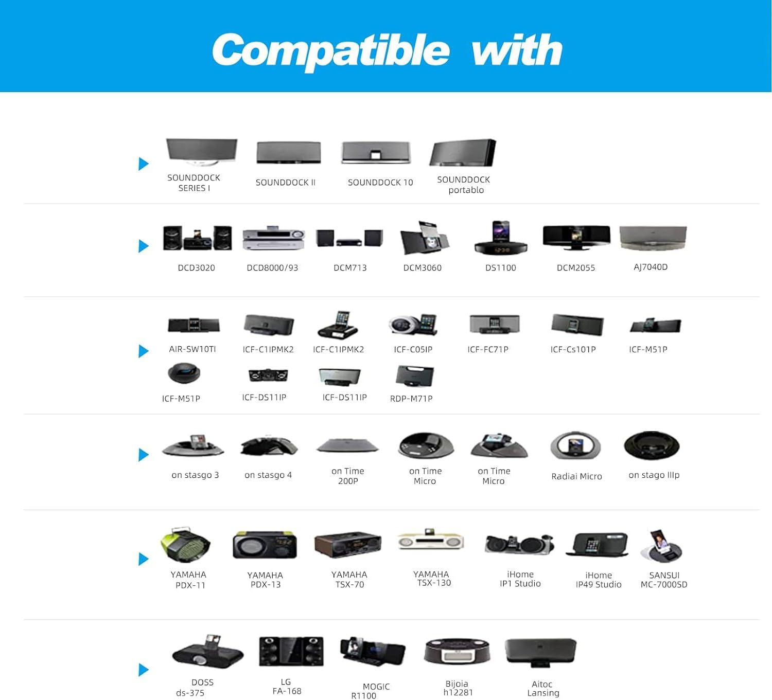 30-pinowy adapter Bluetooth 5.4 do Bose SoundDock, przenośny mini odbiornik muzyczny do iPhone'a/iPoda, 30-pinowe stacje dokujące do odtwarzaczy muzycznych, nie nadaje się do samochodów ani motocykli