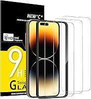 Vista 8 de NEW'C Paquete de 3 protectores de pantalla de privacidad para iPhone Air/iPhone 17 Air (6.5 pulgadas), película de vidrio templado antiespía