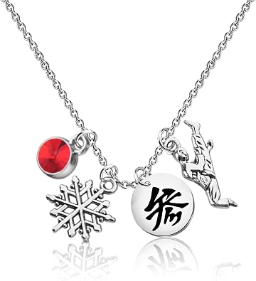 MAOFAED Japanese Anime Necklace, Upper Rank Three Necklace for Fans, Anime Lover Gift, Manga Jewelry three snow
