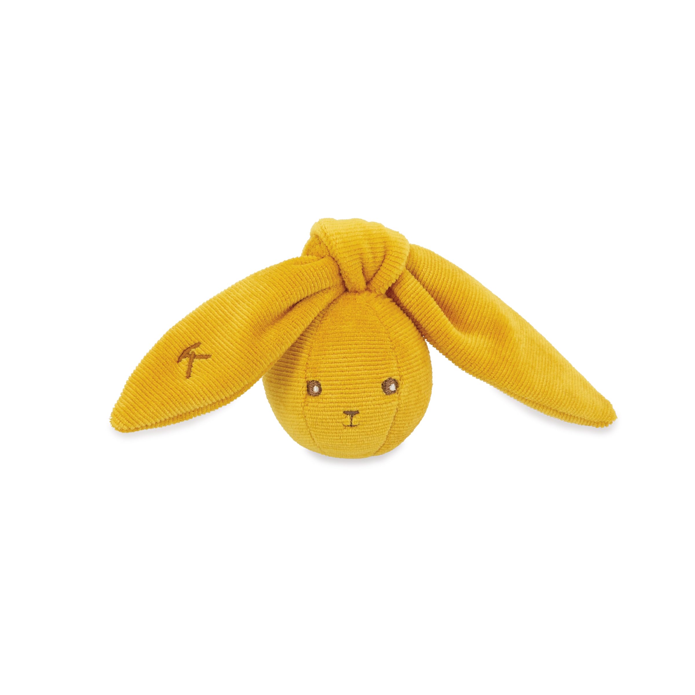 Kaloo - Lapinoo - Rabbit Rattle Ball - 6 cm - Ochre Colour - Babys Velvet Rattle Ball - Ultra-Soft Material - 0 Months +, K218005