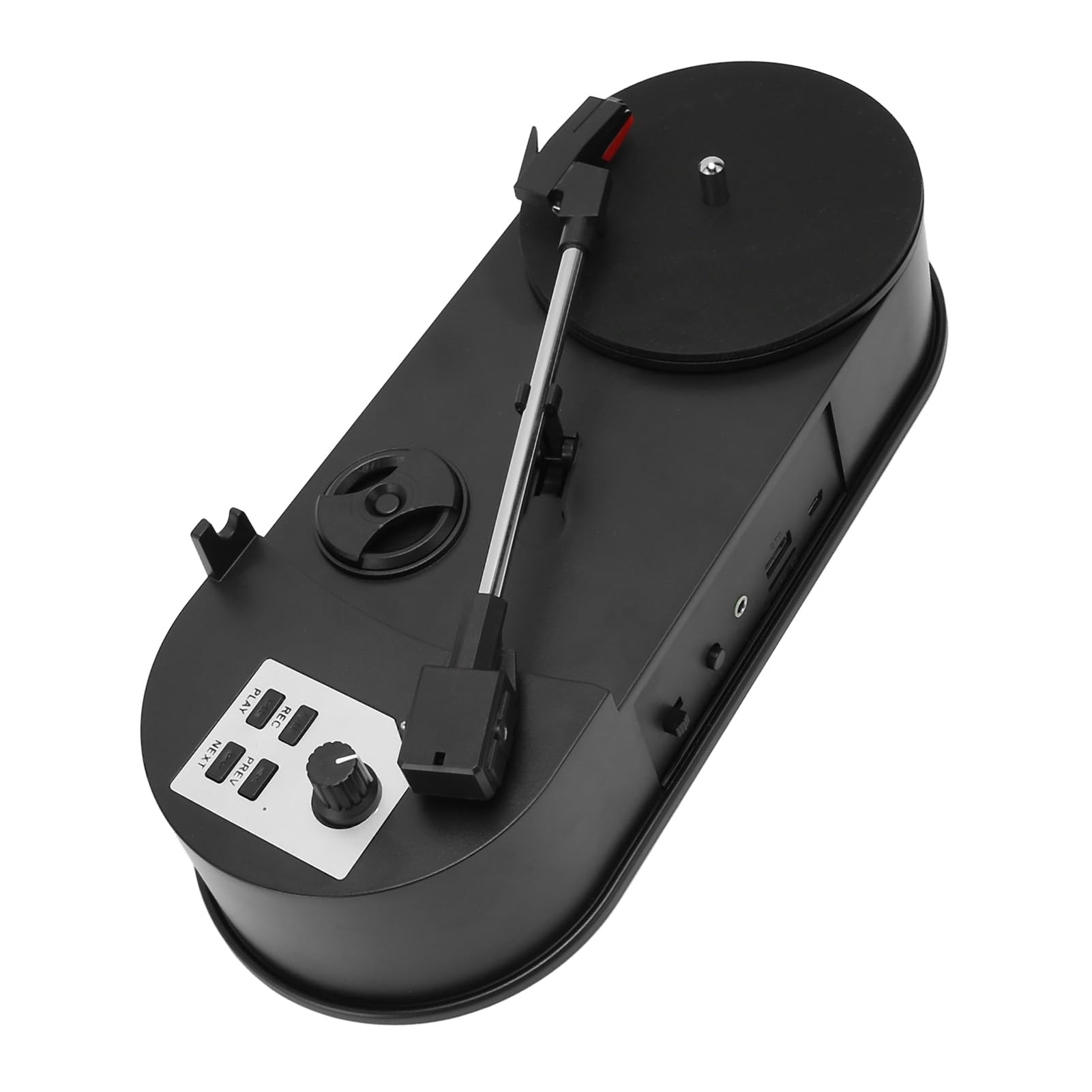 GOWENIC Convertitore per Giradischi retrò con USB MP3 e Uscita da 3,5 Mm |Mini Giradischi Portatile per Altoparlanti, Lettore in Vinile da 33 45 Giri/min, Design ABS Resistente