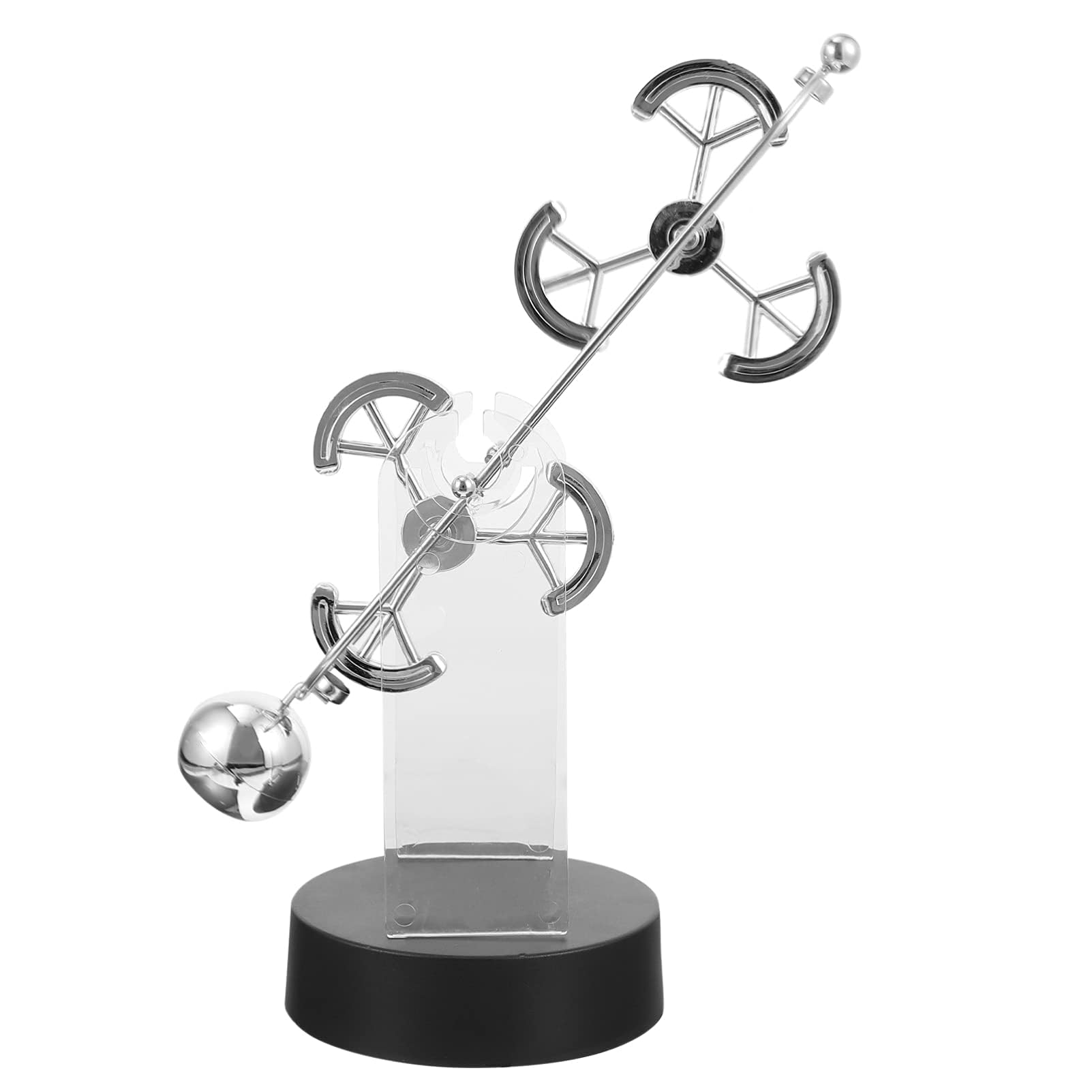 KASTWAVE Double Dolphin Perpetual Motion Display - Kinetic Desk Toy for Stress Relief, Innovative Helmsman Rocker Sculpture, Unique Home & Office Decoration Gift