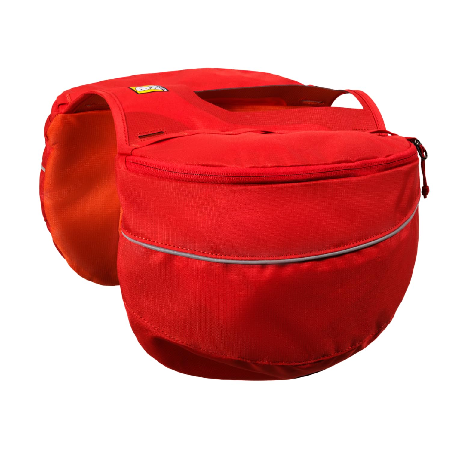 RUFFWEAR Palisades Pet Pack, bolsa modular para perros y bolsa de viaje, mochila ligera para perros para senderismo y caminar con arnés integrado, tamaño mediano, grosella roja
