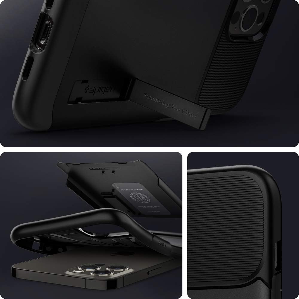 Suреr Brаndѕ Spigen Slim Armor Designed for iPhone 12 Pro Max Case (2020) - Black Bеѕt Cуbеr Mоndау 🔥 Spigen Slim Armor Designed for iPhone 12 Pro Max Case (2020) - Black