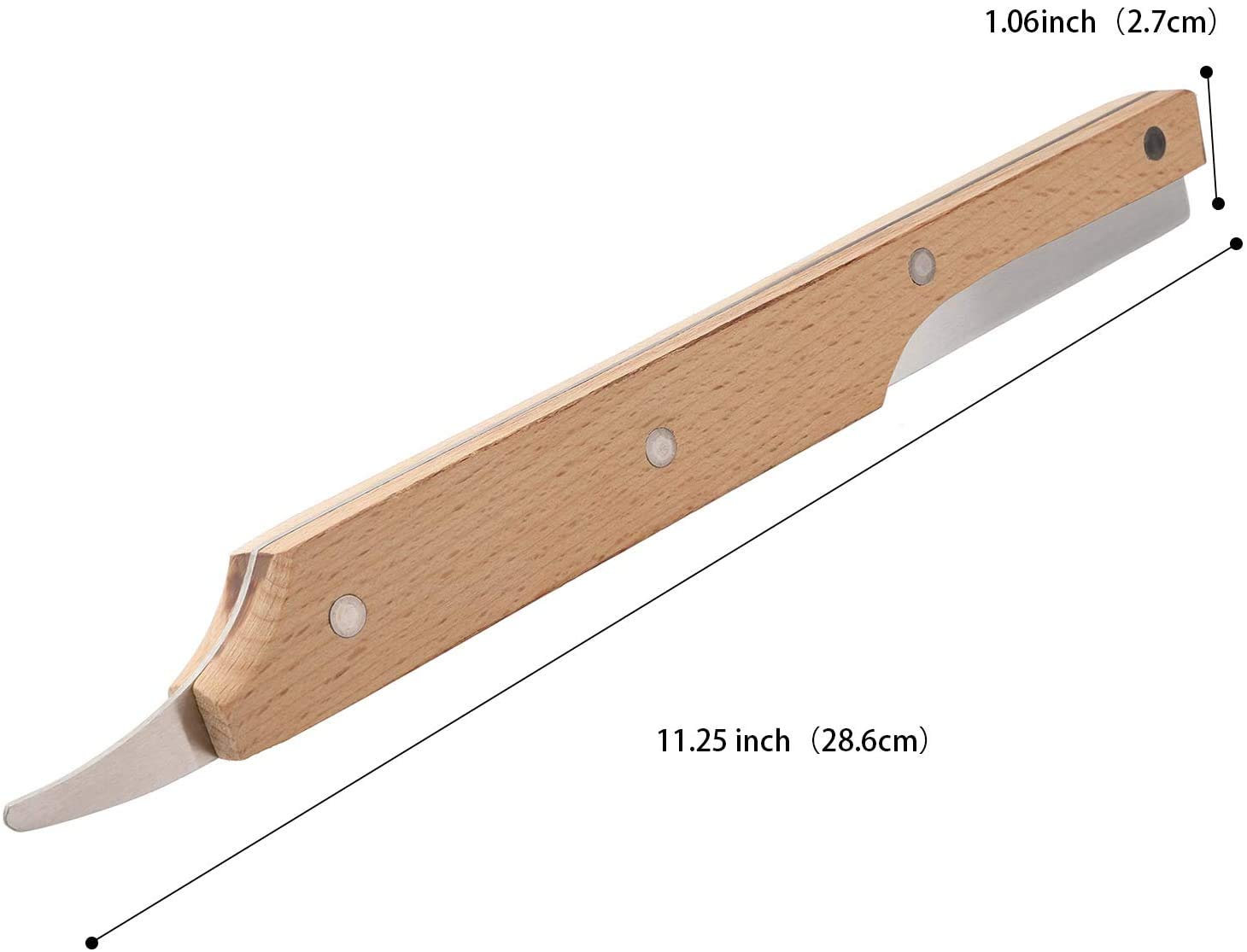 NILKANTH® - Coconut Opener Tool Stainless Steel Coconut Knife with Wooden Handle