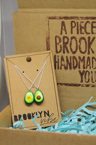 Miniatura 2 de Avocado Necklace Set Gift for Couples | Avocado Jewelry Best Friend Gift