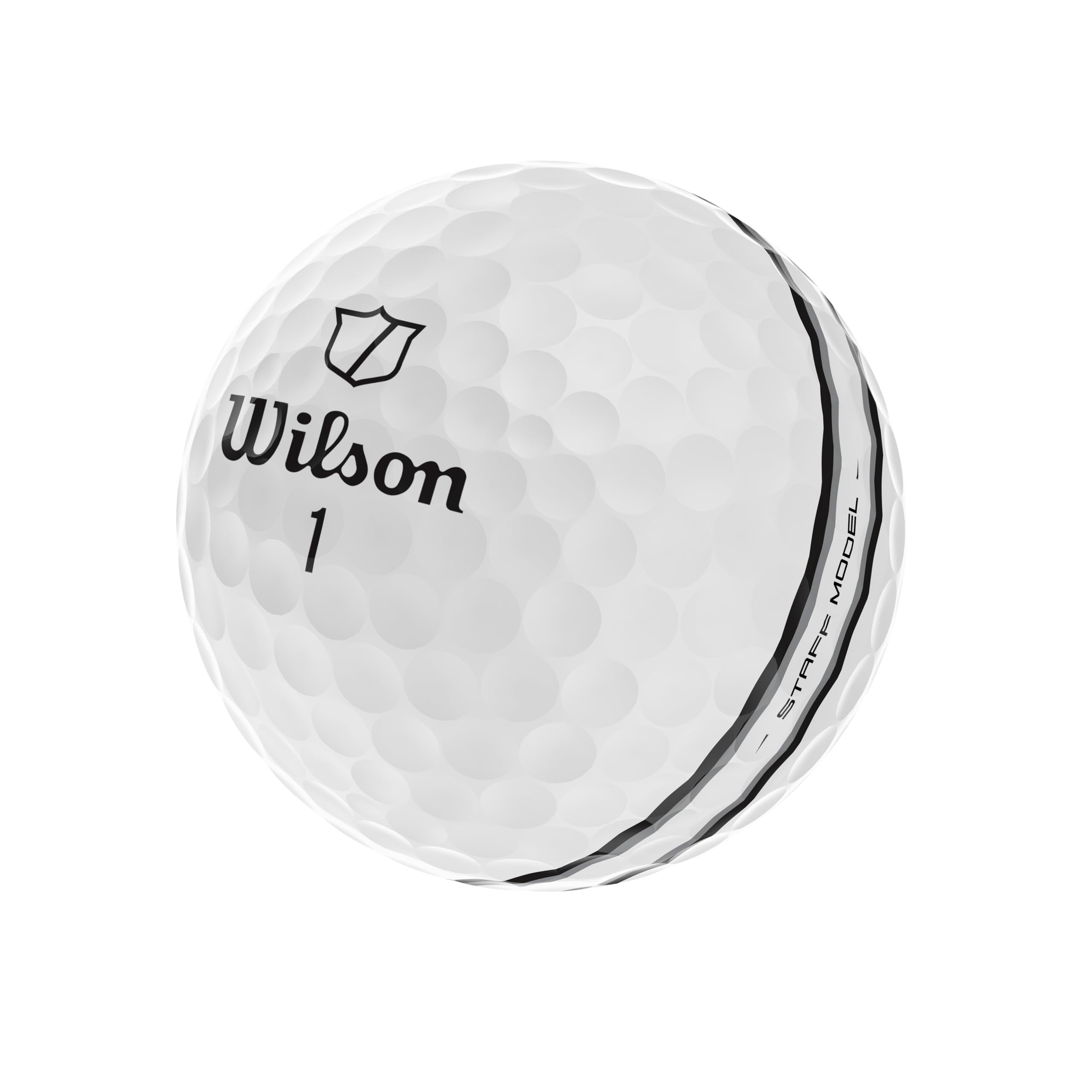 Wilson Palline da Golf Staff Model TRK360, Uretano a Quattro Pezzi Con Nucleo a Compressione Media, Confezione da 12, Bianco
