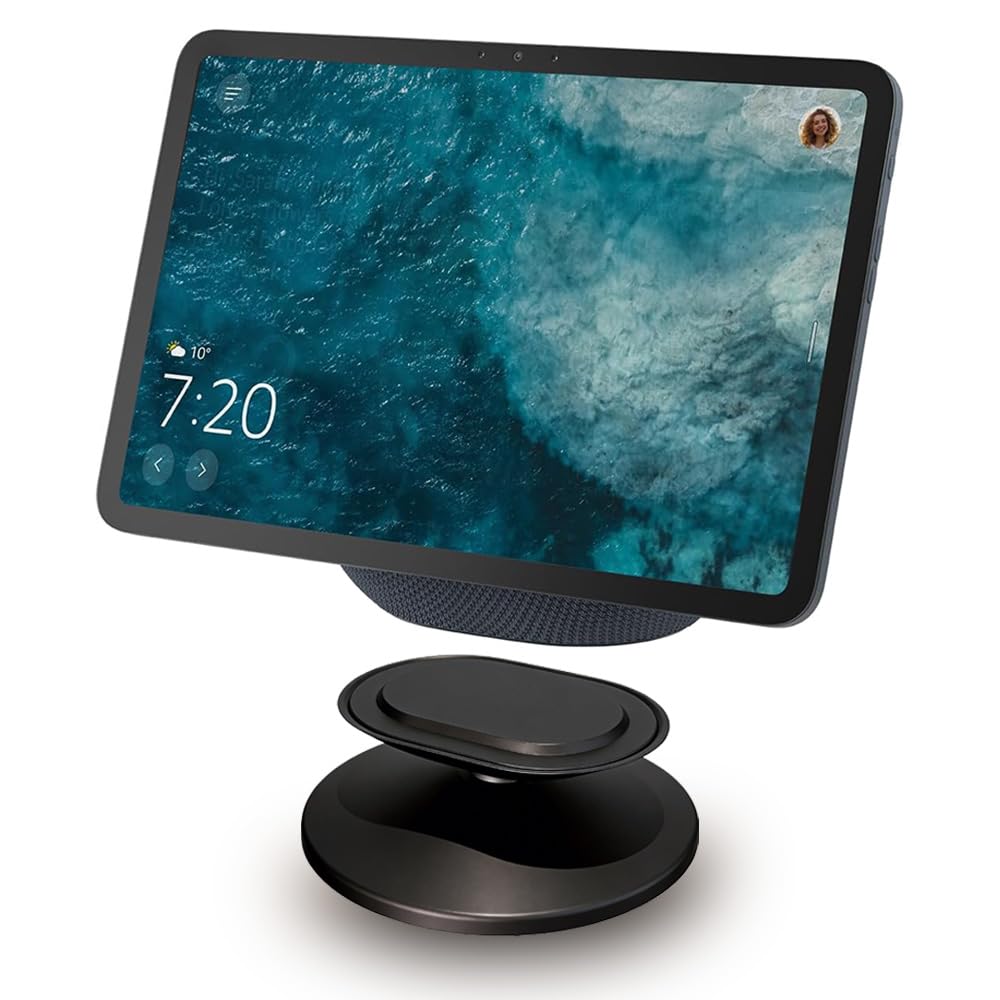 Verstellbarer Ständer für Amazon Echo Show 8 (4. Gen) & 11, Magnetischer Schreibtischhalter für Smart Display, 360-Grad-Neigung und rutschfeste Basis, Schwarz
