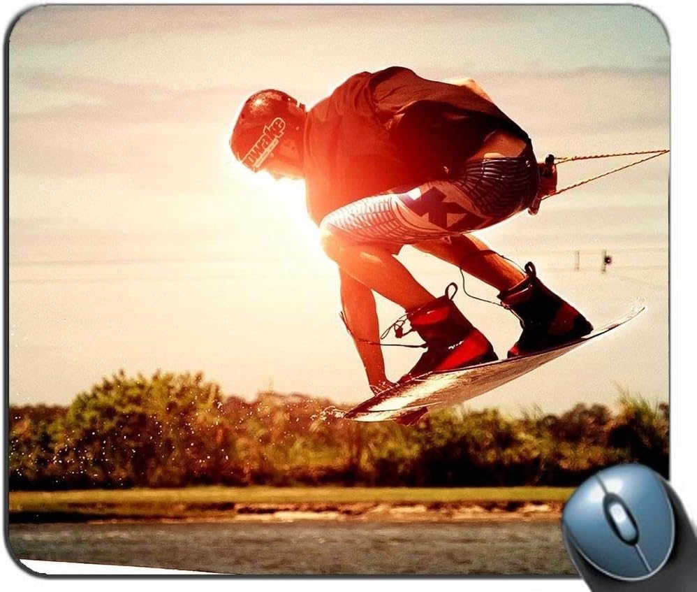 Precision seaming gaming mouse pad,wakeboarding Pattern Customized Rectangle Non-Slip Rubber Mouse pad Gaming Mouse mats