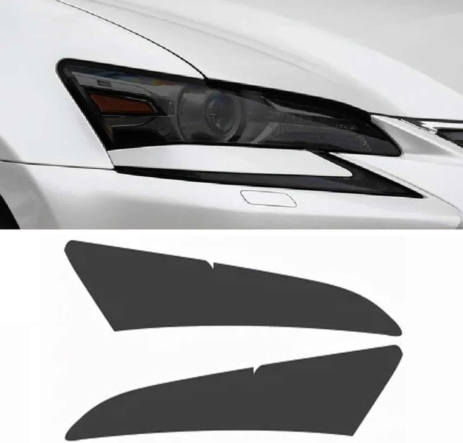 Samlng Blackened Car Front Light Film For Lexus Gs 2015-2020 Transparent Car Headlight Anti Scratch Protection Film Transparent Tpu Sticker