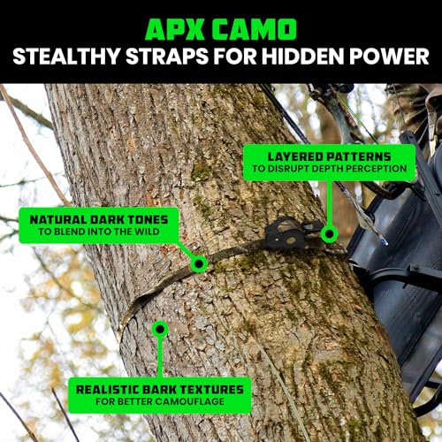 Image of Rhino USA x Realtree Retractable Ratchet Straps (4PK) 1 inchx 9' (1,209lb Break Strength)- Heavy Duty Auto Self Retracting Tie Down Straps for Truck, Cargo Trailer, Motorcycle, ATV, UTV- Realtree APX Camo