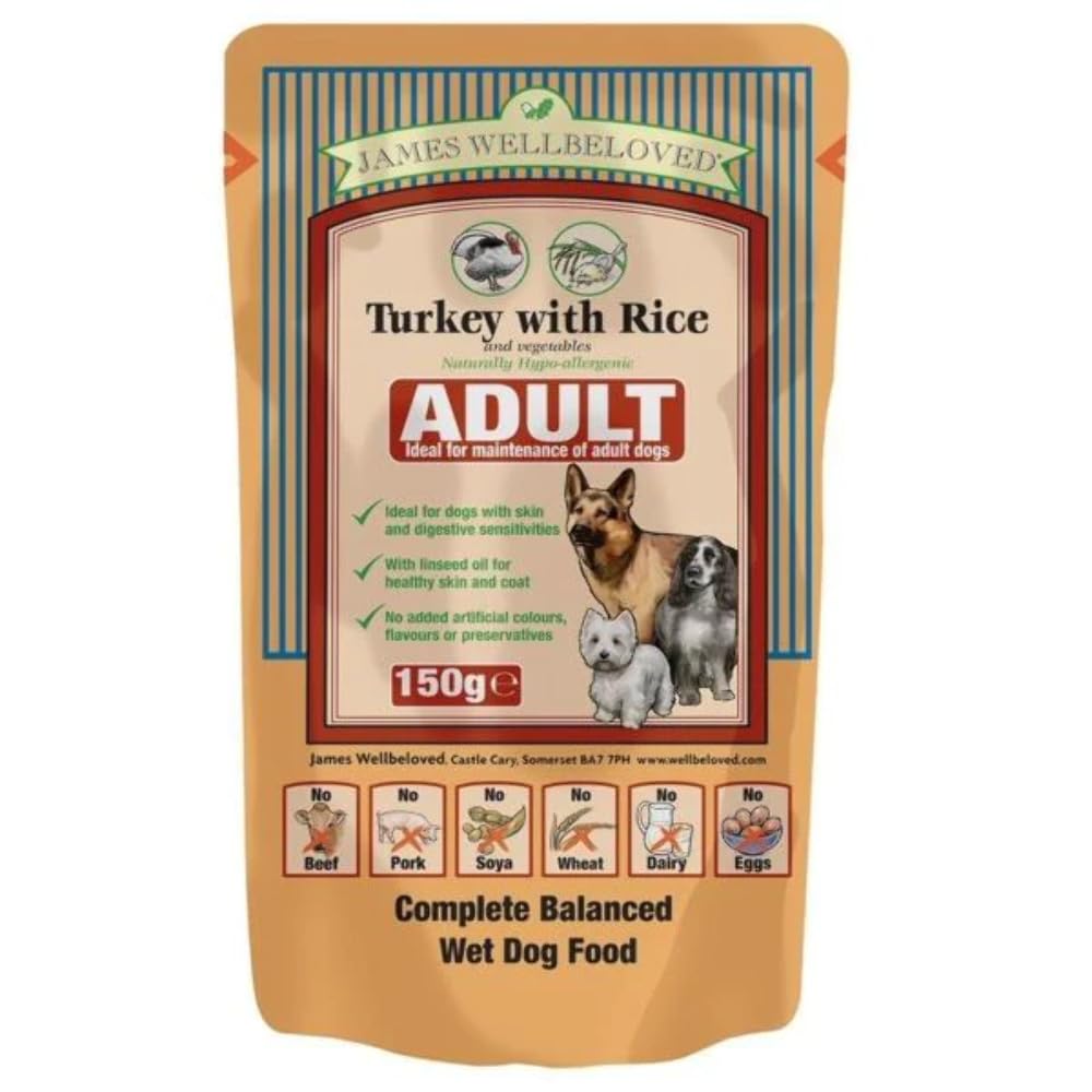 Adult Pouch Turkey With Rice And Vegetables 10 Pouches X 150 G