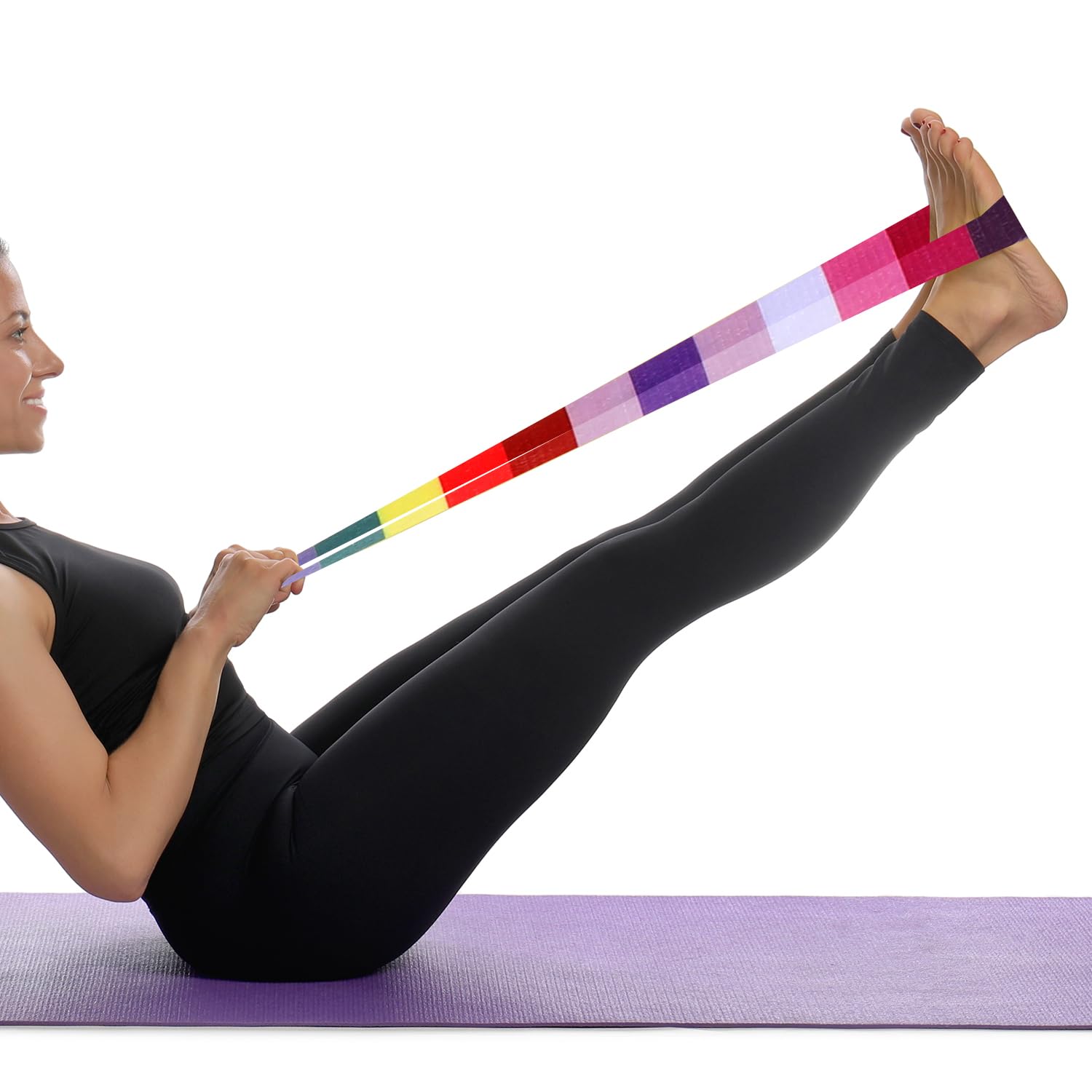 Yogamatte Tragegurt Yogamatte Yogamatten Tragegurt Verstellbare Yoga Mat Strap Yoga Matte Tragegurt Yogamattenriemen für Pilates Dehnen und Fitness(Yoga Mat Not Included)