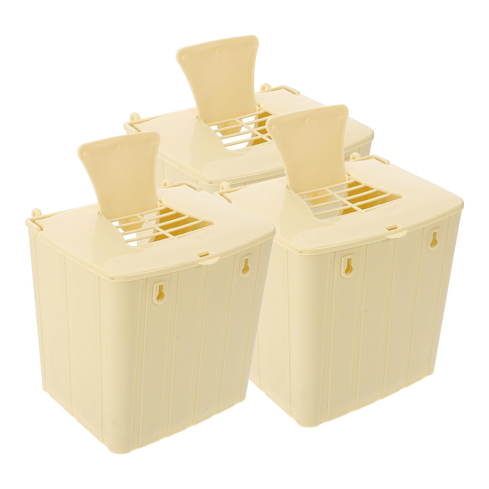 Accessoire reproduction en extérieur pour perruche : lot de 3 boîtes plastique nid d'oiseau jardin