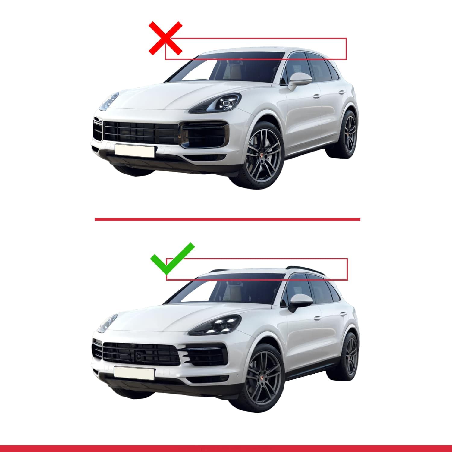 Kompatybilny z Porsche Cayenne 3 (9YA) 2018-2026 ACE-2 Model Aluminiowe poprzeczki dachowe Czarny 2 szt.