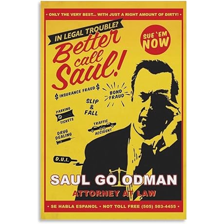 DLUHOS Better Call Saul Vintage Poster
