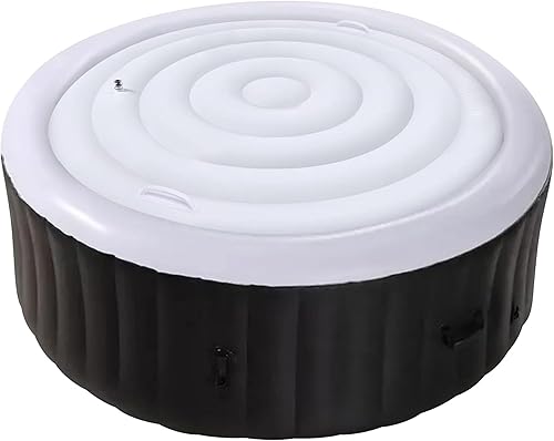 Tlswshsy Cubierta para Bañera de Hidromasaje de 4.5 Pies - Tapa de Ahorro de Energía para Bañera de Hidromasaje Redonda - Cubierta Protectora