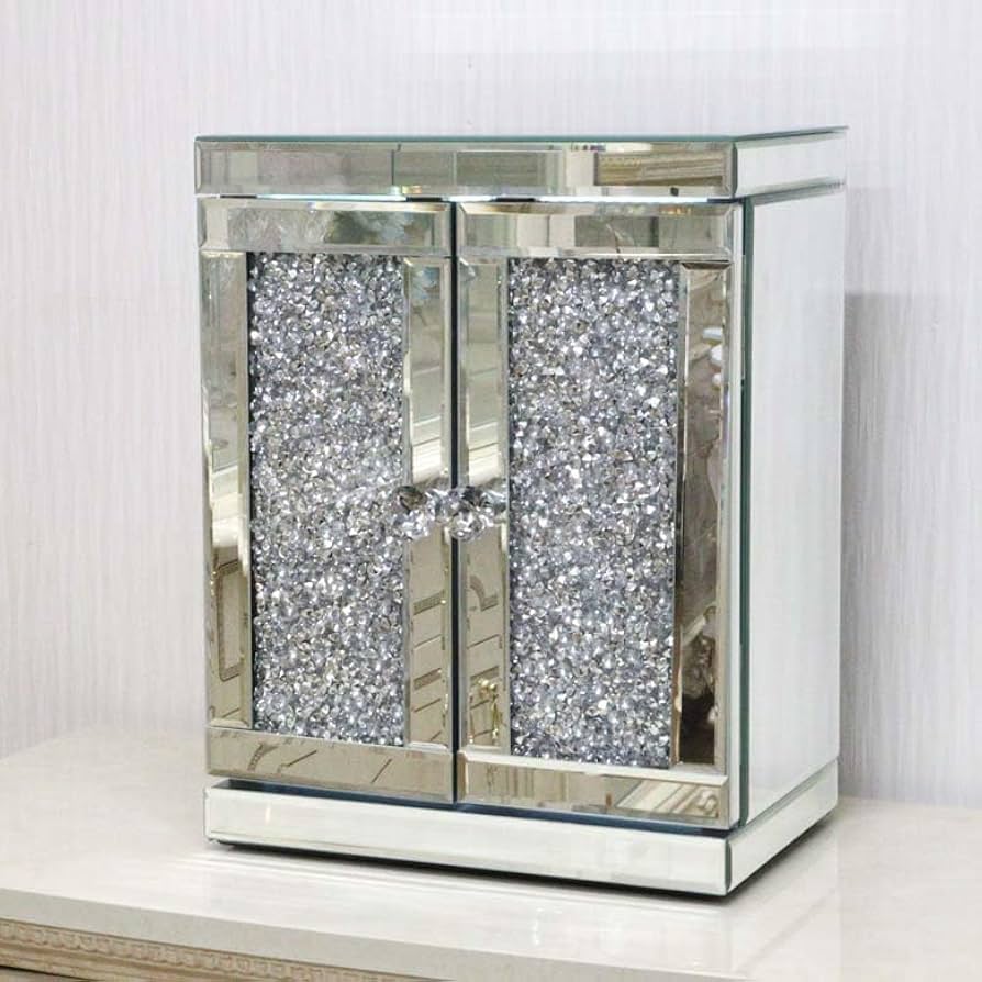 ミラー チェスト ディスプレイスタンド サイドテーブル ミラー グラムスタイル ミラー家具 5段チェスト ディスプレイスタンド サイドテーブル