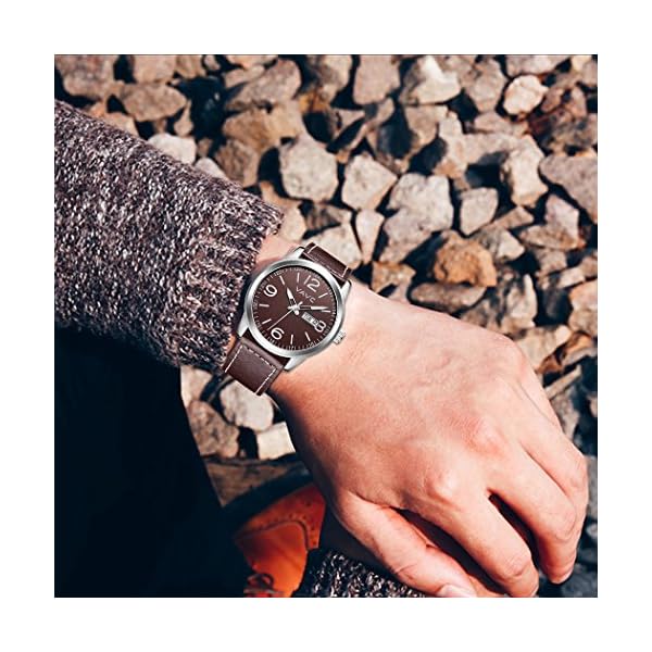 VAVC Men's Watch Black Leather - Image 6