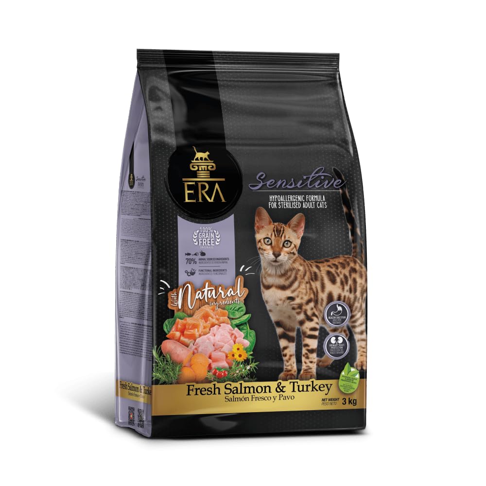 Pienso para Gatos ERA sin Cereales de Salmón y Pavo 1.25 kg
