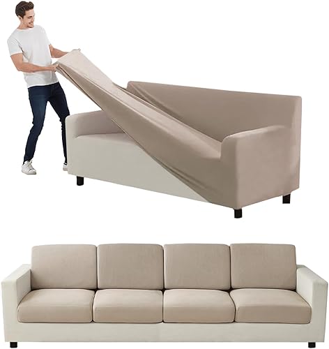 Miniatura 109 de Funda para Sofá de Terciopelo, Fundas Elásticas para Sofá para Funda Principal Separada/Respaldos y Cojines de Asiento, Funda para Sofá, para Fundas