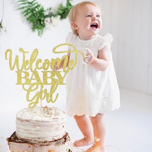 Miniatura 4 de Kaoenla Decoración para tartas de bienvenida para bebé baby shower baby shower baby shower recién nacido espectáculo de género para niña decoración