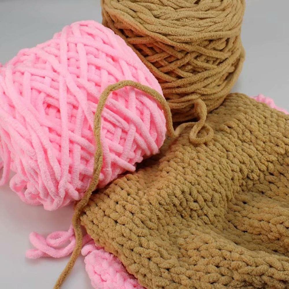Tejer Ovillos Chunky 165G Soft Soft Buff Thick Colorido Hilado Suéter Lana 69 Colores Punto Mano Hand Craft Suéter Diycolour-02_8Pcs