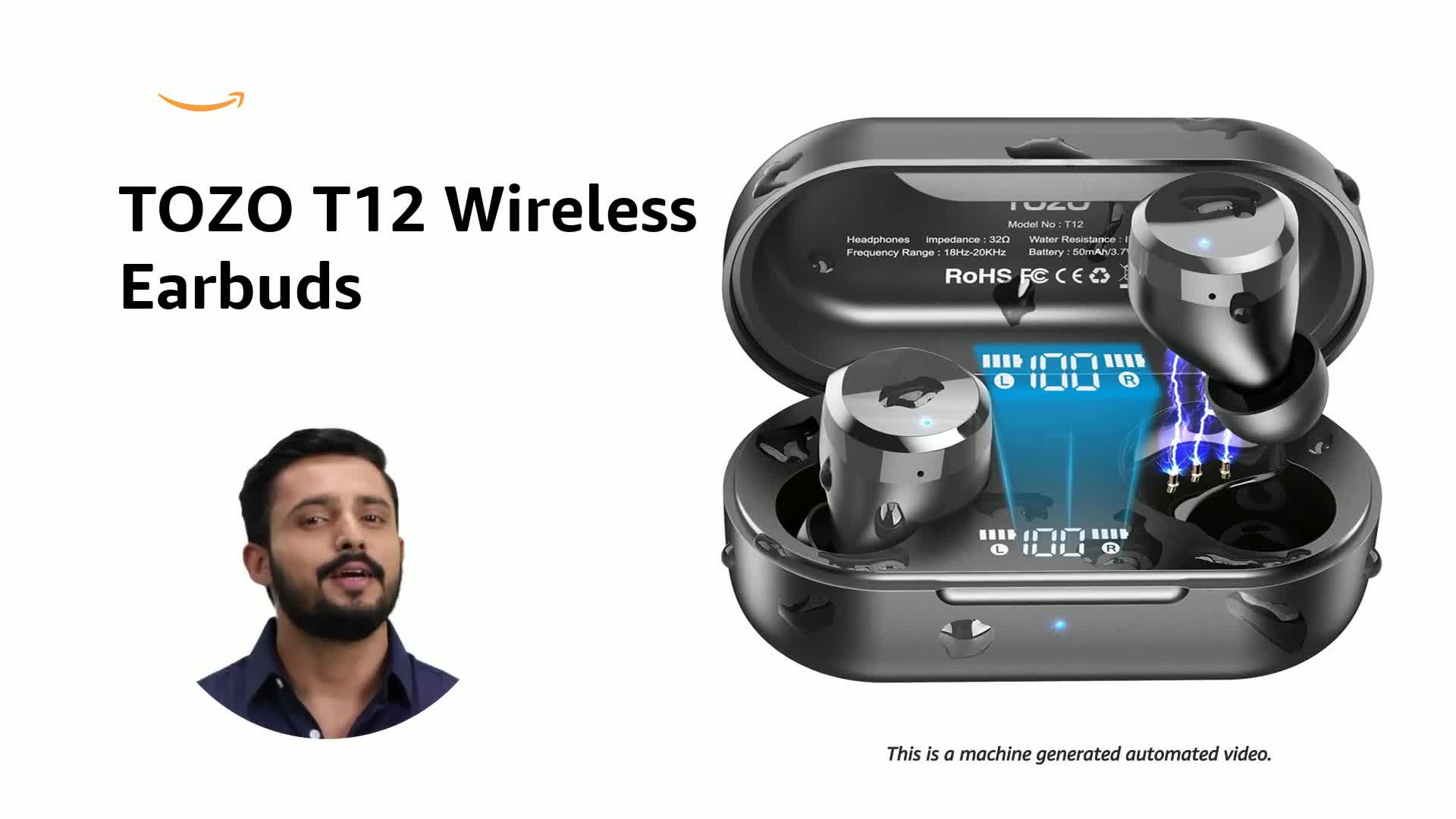 FAOO Cuffie Bluetooth 5.3, Ini Auricolari Con Display A LED - Foto 6