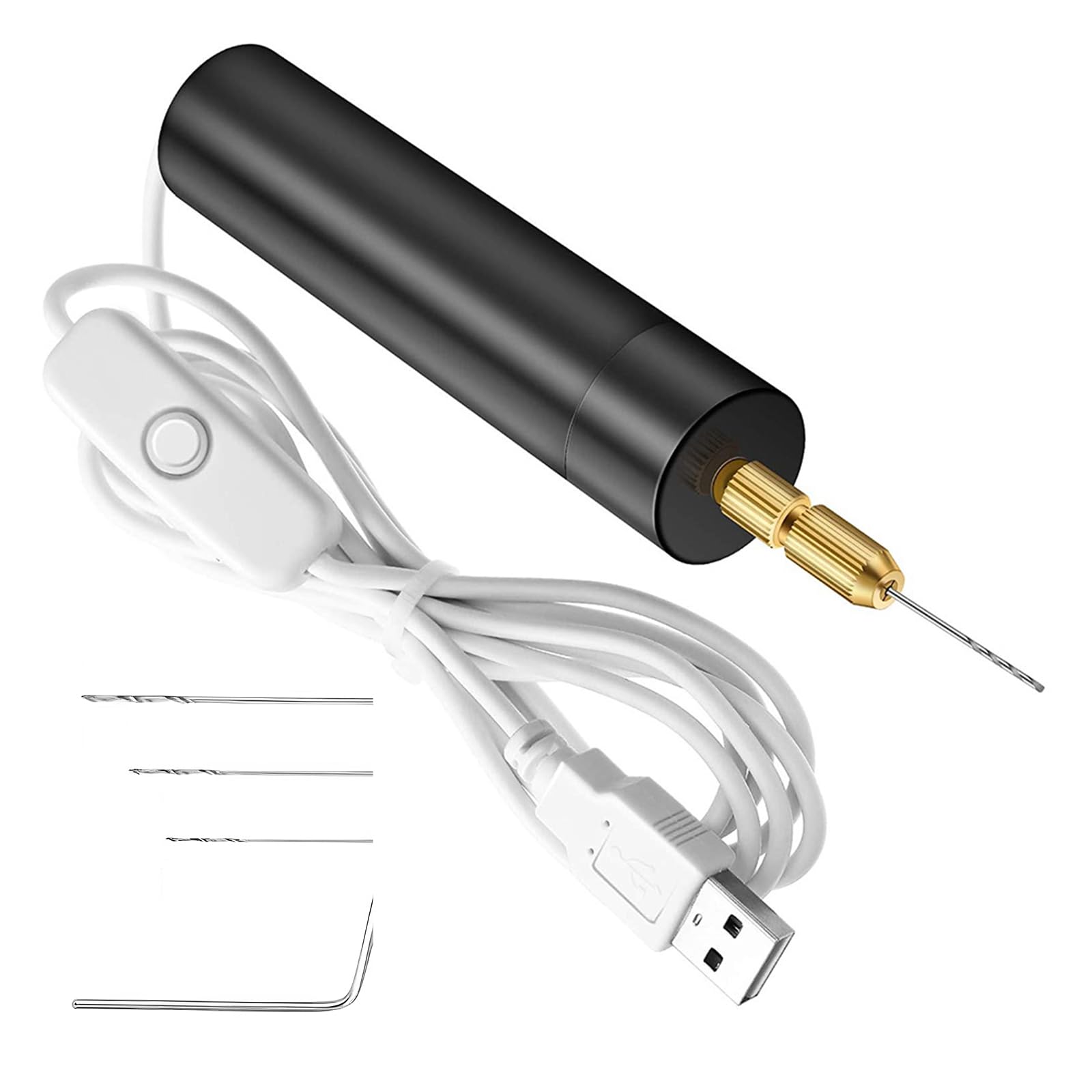 Yrohgkpn Light Rechargeableelectric Drill Tool Strong Motor Hole Punching Tool For Resin Horn Crafting Projects Rechargeable Drill Cordless