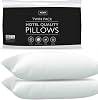 Adam Home Premium Pillows 2 Pack Hotel Quality with Breathable Cover – Bouncy Side Sleeper Pillow for Neck and Shoulder Pain – Quick Rebound & Dust Proof Hotel Pillows, Made in UK, 48x74 cm