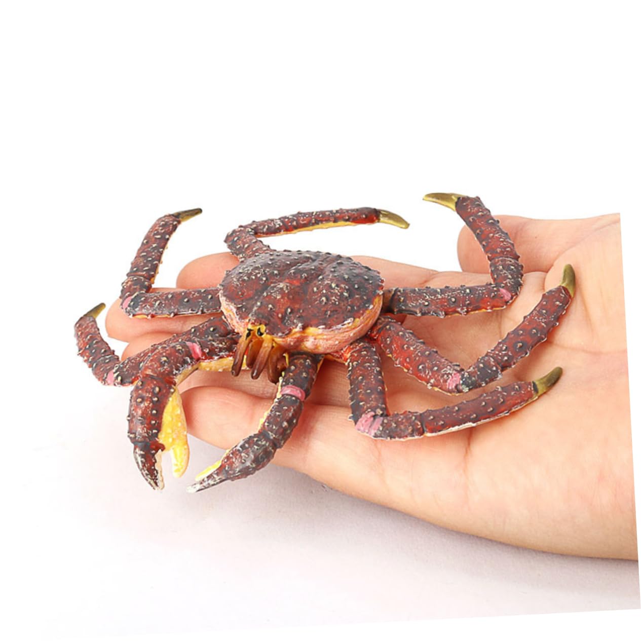 Toyvian Crab-Shaped Model Plastic Children Toy Realistic Marine Animal Figurine Educational Play Ornament for Home Garden Aquarium Decoration - Image 2