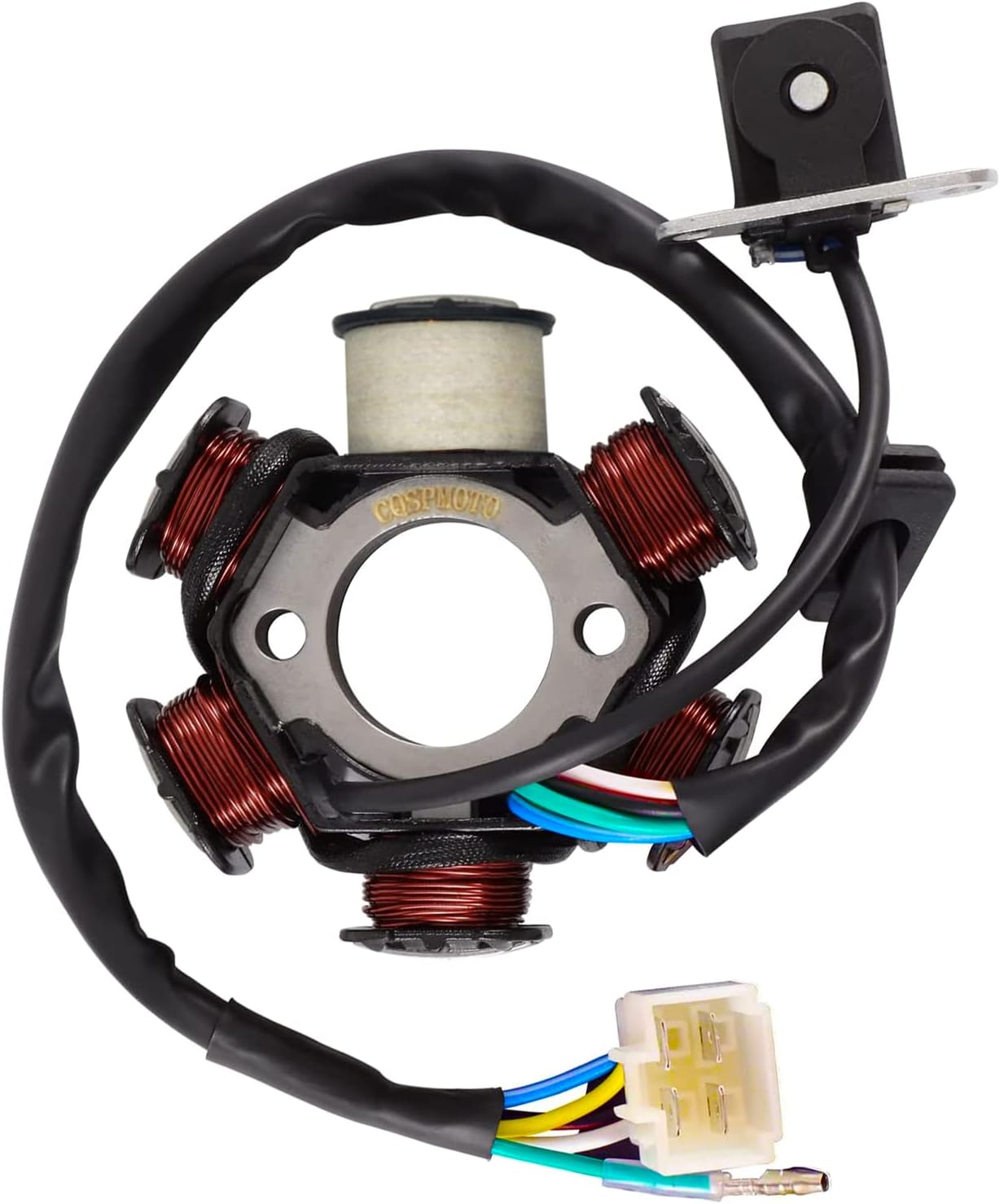 WOOSTAR 18 Coil 5-Wire Magneto Stator For Suzuki King Quad 2007-2017 - Replaces OEM 32101-11H00