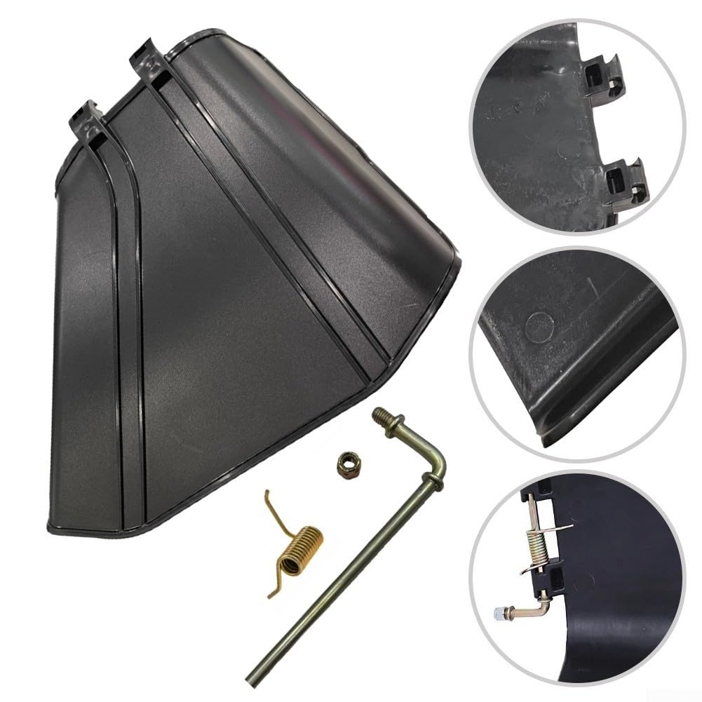 Juego de deflector y herramientas para toro para timecutter Z5000 Z5020 Z5030 Z5040, reemplaza OEM 108-7895 cubierta de canal de descarga lateral con resorte, kit de pieza de cortacésped negro de 6.5