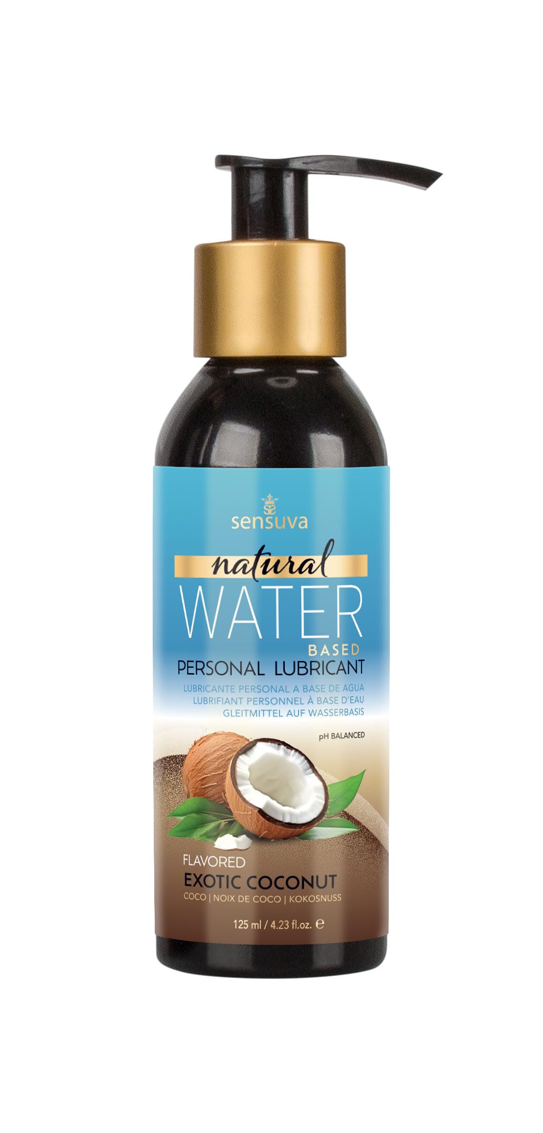 Amazon.com: Natural Water-Based Personal Lubricant | Exotic Coconut | 4  fl.oz. : Health & Household